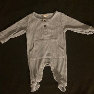 Blue one piece with pocket